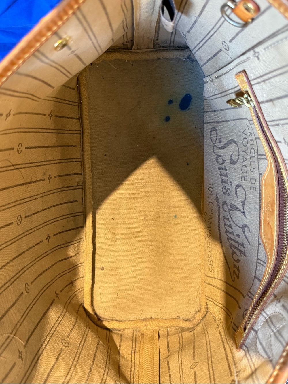 Louis Vuitton Monogram Neverfull PM Canvas Tote with Tan Trim - Picture 8 of 14
